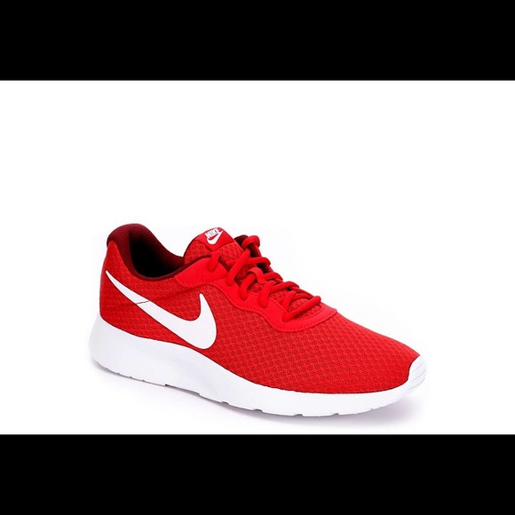 mens nike tanjun red